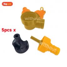 KegLand 5 pezzi PCO38 Gen2 Tubo a gomito nero per birra fatta in casa con fusto in PE da 4/8 litri