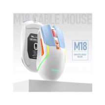SMAILWOLF M18 USB Wired Gaming Mouse 6-key 3600DPI Mute Optical Computer Gaming Mouse PC Laptop Gaming Mouse
