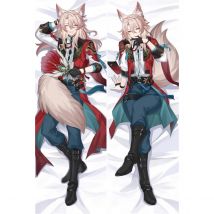 Flyshun JiaoQiu Anime Kissenbezug Umarmungskissen Doppelseitig bedruckter Körperspiel-Kissenbezug Pfirsichhaut/2WAY
