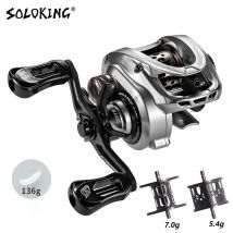 SOLOKING ACURA HICC50 136g ultralekki kołowrotek do baitcastingu BFS kołowrotek 7.1/8.1 przełożenie