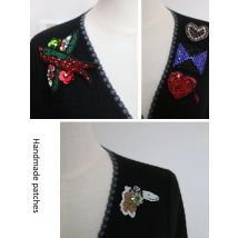 3D badge animal Rhinestone beaded Patches for clothing sew on sequins beaded applique for clothes bird decorative parches