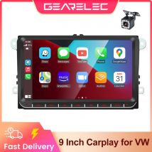 Autoradio da 9 pollici Android 13 Carplay per VW Passat 6 7 CC Polo GOLF 5 6 Touran T5 WiFi navigazione GPS BT WiFi schermo diviso FM