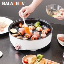 220V MultiCooker Elektrische Bratpfanne Househould Grill Gebratenes Steak Fisch Omelett Bratpfanne Antihaft Elektrische Maschine EU Stecker