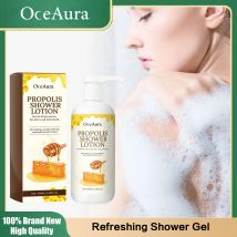Erfrischendes Duschgel, Propolis, Tiefenreinigung, feuchtigkeitsspendend, beruhigend, verkleinert die Poren, Ölkontrolle, entfernt Hühnerhaut, Duftschaum