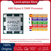 Processore AMD Ryzen 5 7500F CPU R5 7500F fino a 5.0 GHz 6-Core 12-Thread 32MB di Cache di gioco Socket AM5 DDR5 5200MHz Desktop PC Gamer
