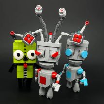 Alien Robot Dog Creative Model Building Blocks Kit Toys Collection Ornaments for Enthusiasts & Children Christmas Birthday Gift