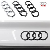 ABS per Audi Sline A3 8P 8L 8V A4 B8 B6 B7 B9 A6 C6 C7 S5 A7 A5 Q5 Q3 TT A1 Q7 Auto Logo Badge Auto Griglia Anteriore Baule Posteriore 4 Anelli