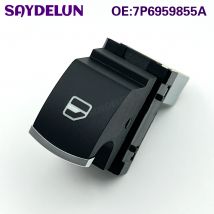 7P 6959855   7P 6959855 A Per VW Touareg 2015 ~ 2018 Lato Passeggero Finestra di Potere Pulsante Interruttore Cromato di Alta Qualità Auto copilota Pulsante