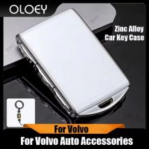 Zinc Alloy Frame Car Key Case Auto Key Key Modification for Volvo XC40 XC60 XC90 S60 S90 V60 V90 Polestar 2 Polesta1 Car Accesso