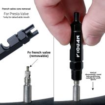 Chiave inglese multifunzionale per rimozione nucleo valvola bici 3 in 1 per prolunga valvola Schrader e Presta