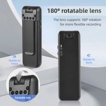 1080p Körper kamera mit Audio-/Video aufzeichnung tragbare Körper kamera Clip-On-Kamera-Camcorder mit 180 ° drehbarem Objektiv ir Nachtsicht