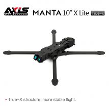 Axisflying MANTA10 "Lite 10 pollici FPV Freestyle Drone Ture X Frame Kit passo 402mm T700 Carbonio compatibile elica da 10 pollici