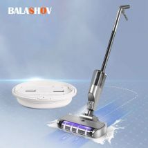 Drahtlose intelligente elektrische Boden mops Haushalt Smart Sweep and Drag Mop mit Wassers prüh gerät und UV-Sterilisation lampe Cleanin