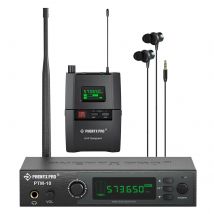 Phenyx Pro PTM-10 Stereo Wireless w uszach Monitor systemu Stage Return Bodypack odbiornik, System 900MHz/500MHz pasmo częstotliwości