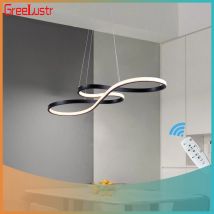 Lampada a sospensione moderna Lampadario in acrilico nordico Lampade da soffitto a LED Design artistico Sala da pranzo minimalista Lampada a sospensione per interni