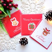 12 stücke Mini Frohe Weihnachten Grußkarten Kreative Postkarte DIY Geschenke Karten Neue Jahr Party Dekorationen Navidad Noel Liefert