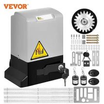 Abridor de puerta VEVOR, abridor de puerta de garaje eléctrico de 1300 libras, deslizamiento automático, 2 llaves con 4 mRacksOperatorforHotelFactorySchool