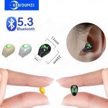 Auricolare Bluetooth 5.3 in-ear Mini auricolare invisibile Cuffia wireless Auricolare stereo HiFi con riduzione del rumore per XIAOMI Huawei