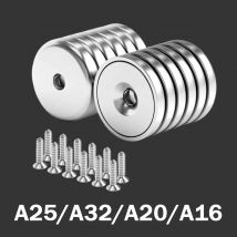 A25/A32/A20/A16 circular magnets, countersunk hole , widely used in refrigerators, warehouse tools, whiteboards, snack storage