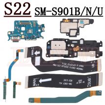 Lade Port Antenne Bord MMW Modul Für Samsung S22 5G S901 Hörer Lautsprecher Ringer Summer LCD Signal Motherboard Flex kabel