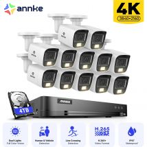ANNKE 4K Ultra HD 16CH H.265+ DVR Sistema di sicurezza per telecamera CCTV Kit di videosorveglianza per visione notturna esterna da 8 MP