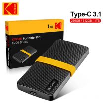 KODAK X200 disco duro SSD externo HD Externo 1TB USB3.1 Mini SSD portátil 256B 512GB 1TB para ordenadores portátiles Smartphone PS4 PC MAC TV