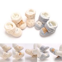 0-1 Jahr Winter Niedliche Cartoon Baby Booties Junge Mädchen Stiefel Baumwolle Weiche Sohle Rutschfeste Warme Kleinkind erste Wanderer Kleinkind Krippe Schuhe