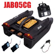 JABO5CG GPS Bait Boat Fish Finder 4 bidoni negozio 32 punti Display in 11 lingue distanza direzionale 500 M Robot Bait-casting