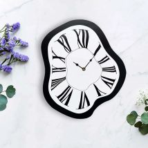 Verzerrte Wanduhr Wand halterung dekorative Geschenk elektronische Uhr Acryl Luxus verzerrte Uhren für Home Shelf Shop Schreibtisch Dekor