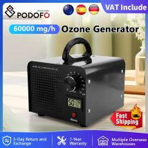 Generator ozonu Podofo, oczyszczacz powietrza, usuwa formaldehyd i nieprzyjemne zapachy, dezodoryzuje dom, kuchnię, biuro, samochód, oczyszczacz dla zwierząt.