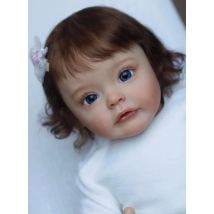 60CM Top Qualität Echtes Baby Größe Reborn Sue-Sue 3 Monat Hand-Detaillierte Malerei Bebe Puppe mit
