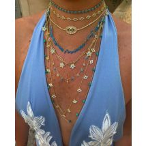 Micro pave cz evil eye charm halsband 35 + 10cm 5A zirkonia glück glück bösen auge link kette trendy frauen halskette