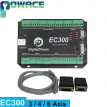 【EU 】3 4 5 6 Axis EC300 Ethernet MACH3 CNC Motion Control Card Board Controller PWM Output