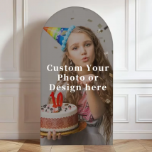 Copertura ad arco personalizzata con foto per baby shower, compleanno, matrimonio, sfondo personalizzato, stampa di immagini, crea il tuo design artistico