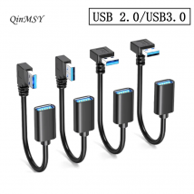 30 cm 50 cm USB 2.0 und 3,0 rechts/links/oben/unten Winkel 90 Grad Verlängerung 5 Gbit/s USB 3.0 Kabel Stecker auf Buchse Adapterkabel USB-Kabel