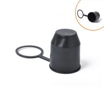 Trailer Ball Cover Towing Tow Bar Hitch Protection 50mm Black Durable Cap