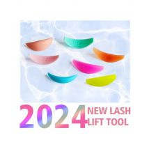 Libeauty 7 Pairs L Curl Silicone Eyelash Perm Pads Sticky Lash Lift Pads Lifting 3D Eyelash Curler Accessories Makeup Tools