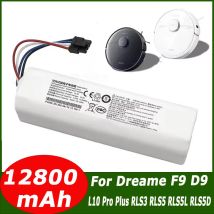 100 % Original-Akku für Dreame Robot Vacuum Mop Cleaner D9 F9 L10 L10 Pro 12800 mAh Lithium-Ionen-Akku 4INR19/66-2