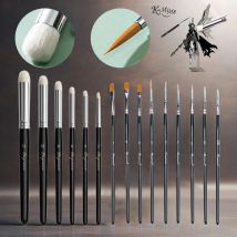 Modell-Malpinsel-Set, professionelle 15-teilige Trockenpinsel und Miniatur-Nylonpinsel