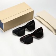 Vintage Acetat Rahmen hoch auflösende Nylon gläser Sonnenbrille uv400 Cat-Eye Persönlichkeit Frauen Sonnenbrille Mode Artikel Brille