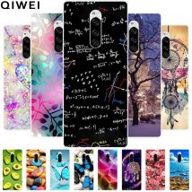 For Sony Xperia 1 Case 6.5'' Cute Fashion Clear Soft TPU Phone Cover For Sony SOV40 Back Cases Xperia1 J8110 Silicone Flower New