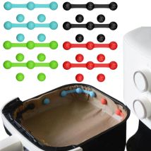 1/2sets Silicone Air Fryer Magnetic Clips Heat-Resistant Safety Fix Buckles for Parchment Paper Liners Food-Safe Kitchen Access