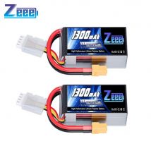 2 pezzi Zeee 3S FPV Drone Batteria 11.1V 120C 1300mAh Softtcase con spina XT60 per RC Auto Aerei Barche Modelli da corsa Parti Lipo