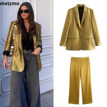 Frühling neue Europa und die Vereinigten Staaten wind frauen beiläufige lose schulterpolster verziert mit gold blazer weibliche