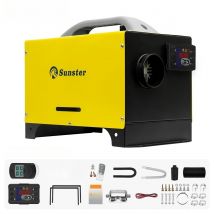 8KW 12V&24V Portable All In One  Diesel Air Heater with LCD Monitor Car parking Heater W/ bottom bracket for RV Campervan Tent