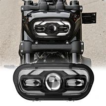 Motocyklowy reflektor LED 9,8 cala, przedni światło drogowe/mijania z DRL do Harley Softail Fat Bob 114 FXFB 2018-22