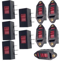 10PCS PBS-110 6Pin/3Pin 115V-230V AC Schiebeschalter Spannungsübertragung Kippschalter für Netzteil Schaltung Bedienfeld