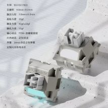 FL CMMK Ash Snow Switch Interruttori lineari silenziosi Nylon POM La neve cade silenziosamente Tastiera meccanica Gaming MX Switch 3 pin 40g