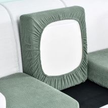 Einfarbig verdicken elastische Sofabezug Wohnzimmer Schutz Kinder Schonbezug Couchbezug Sitzkissen waschbar abnehmbar 1 Stück