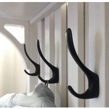 SARIHOSY Gancio da parete Nero Ganci per vestiti Portaoggetti da parete Porta asciugamani Appendiabiti per bagno Cucina Accessori per la casa multifunzionali